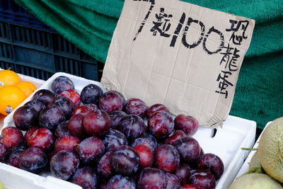 Close-up of fruits