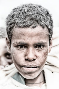 Close-up portrait of young man