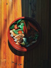 Close-up of food on table
