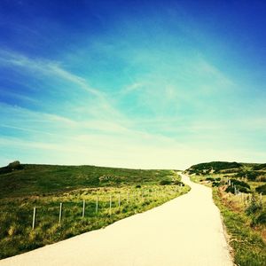 Road passing through landscape