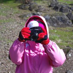 Close-up of young woman