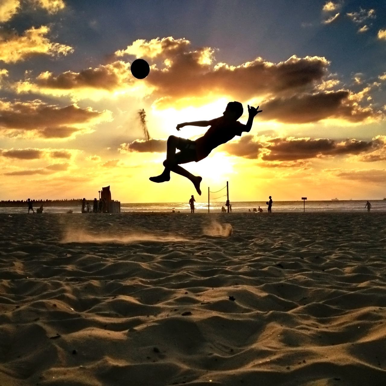 Ball soccer jump sunset EyeEm team