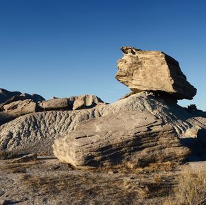 Mountain against blue sky