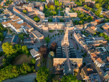 High angle view of cityscape