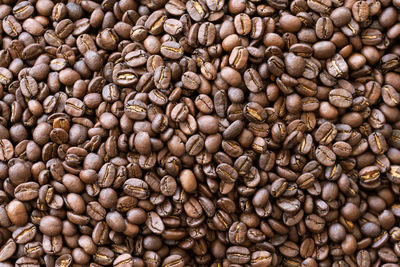 Full frame shot of coffee beans