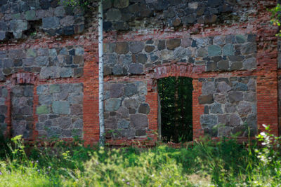 Close-up of brick wall