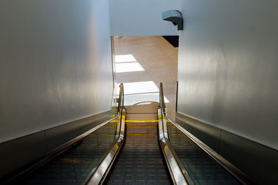 View of escalator