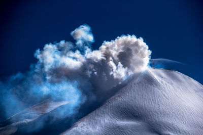 Low angle view of blue sky