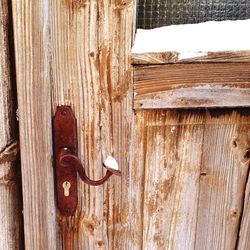 Close-up of wooden plank