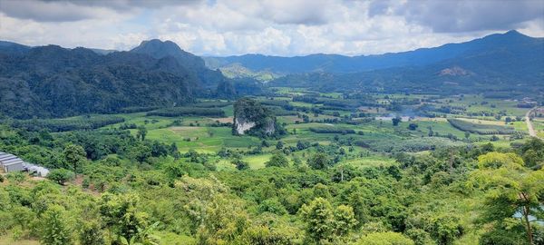 Scenic view of landscape against sky