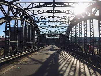 Cantilever bridge on sunny day