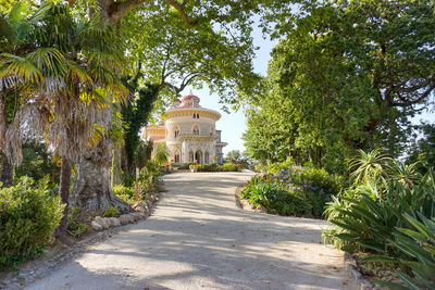 Footpath and garden leading to montserrat palace.