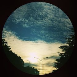 Low angle view of cloudy sky