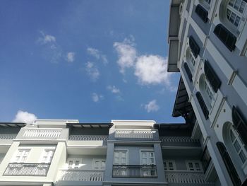 Low angle view of buildings against sky