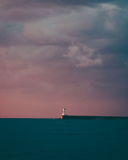Lighthouse in sea
