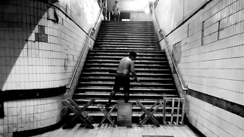 Staircase in building