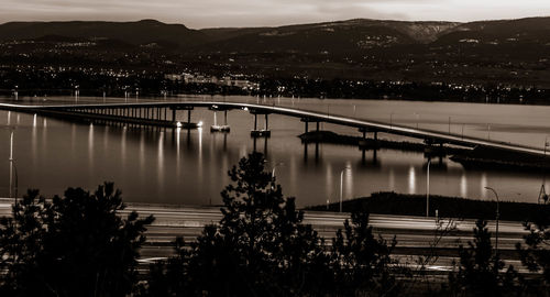 Bridge over river against sky