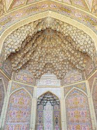 Low angle view of ceiling of building