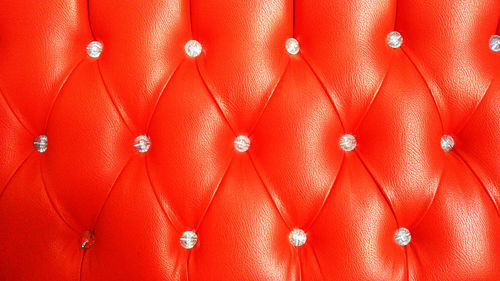Full frame shot of red fabric