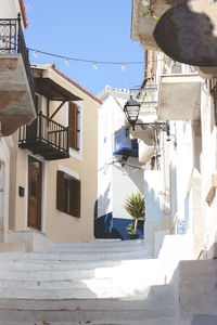 Low angle view of buildings in town