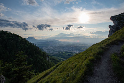 Scenic view of landscape against sky