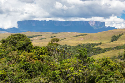 Scenic view of landscape against sky