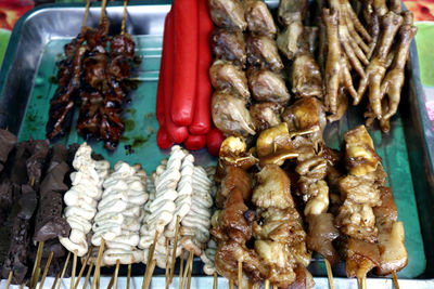 Close-up of onions for sale at market