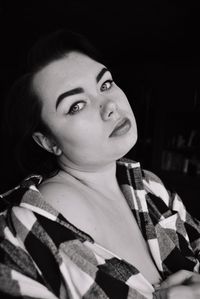 Close-up portrait of young woman