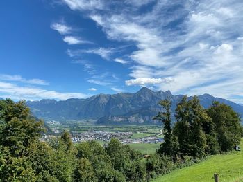 Scenic view of landscape against sky