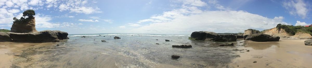 Panoramic view of sea against sky