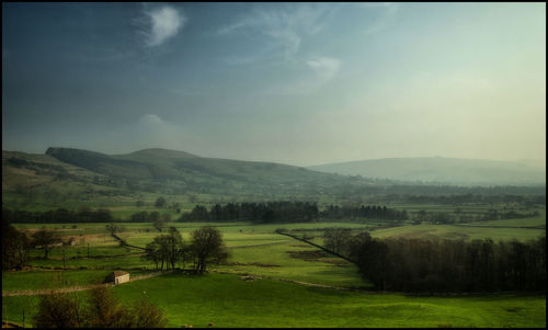 Scenic view of landscape against sky