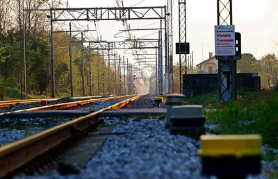 Train on railroad track