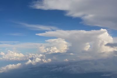 Low angle view of clouds in sky