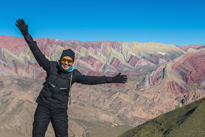 The colourful mountain range "serrania de hornocal" in argentina