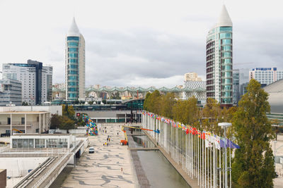 Modern buildings in city