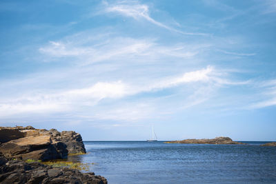 Scenic view of sea against sky