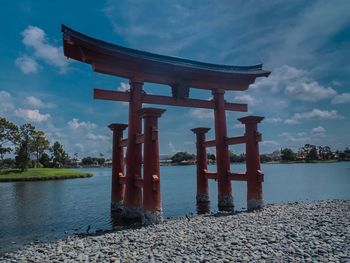 Built structure in water