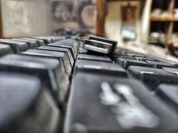 Close-up of computer keyboard