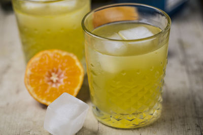 Close-up of drink on table