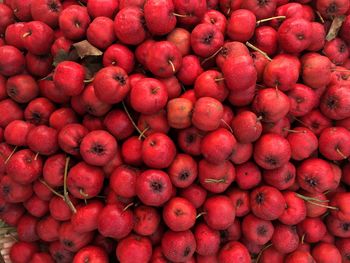 Full frame shot of rose hips at market for sale