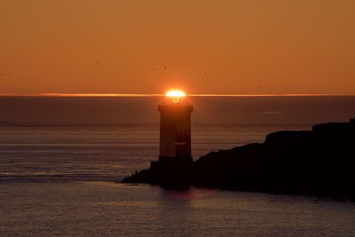 Sunset over sea