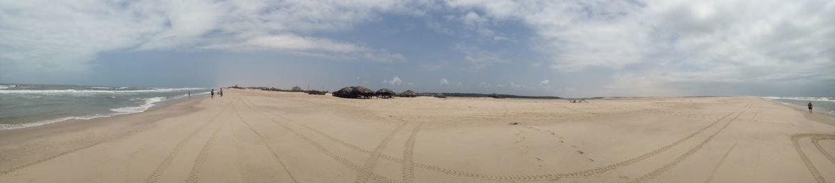 Panoramic view of beach against sky