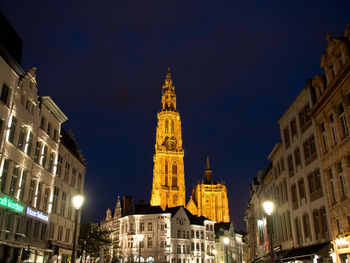 Antwerp city by day and night