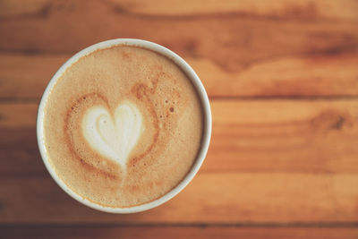 Close-up of coffee on table