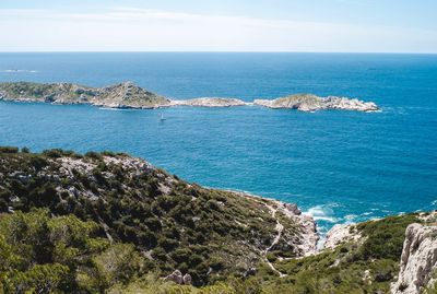 Scenic view of sea against sky