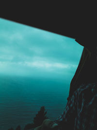Close-up of sea against sky