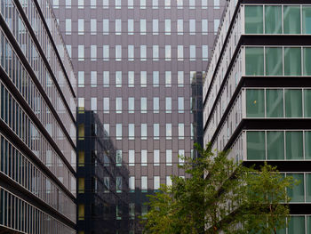 Low angle view of modern building in city