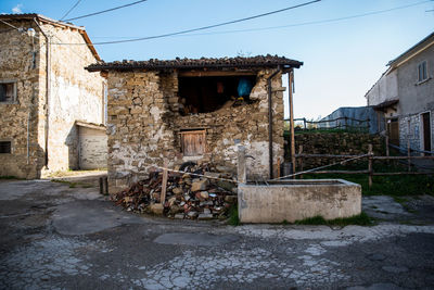 Old building against clear sky