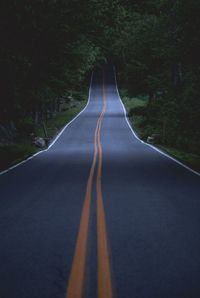 Road amidst trees