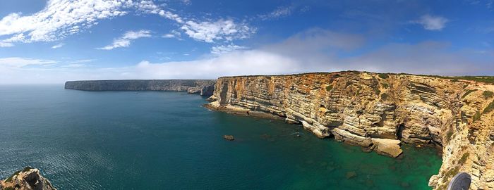 Panoramic view of sea against sky